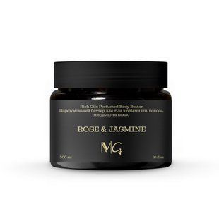 Парфюмированный баттер с маслами ши, кокоса, миндаля и какао "Jasmine & Rose" MG, 300 мл MG80 фото