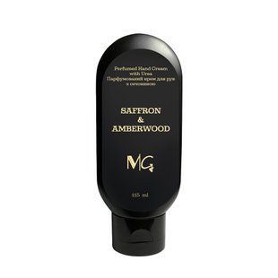 Парфюмированный крем для рук с мочевиной "Saffron & Amberwood" MG, 115 мл MG87 фото